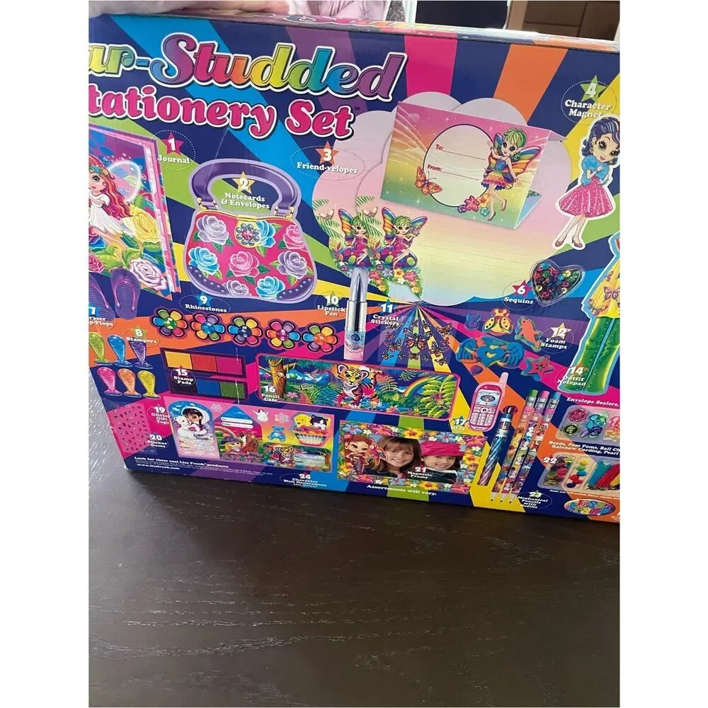 Lisa Frank Star-Studded Stationery Set - Rainbow Colors Y2K Rare Set 750 piece